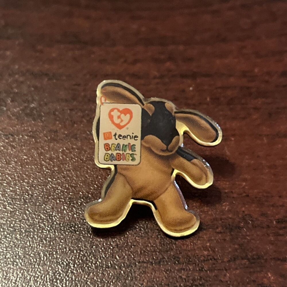 McDonald’s Ty Teenie Beanie Babies Dog Employee Lapel Hat Pin
